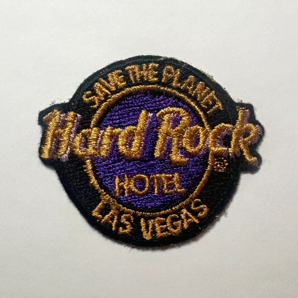 Vintage Hard Rock Hotel Las Vegas "Save the Planet" Embroidered Patch